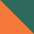 warning orange/moss green